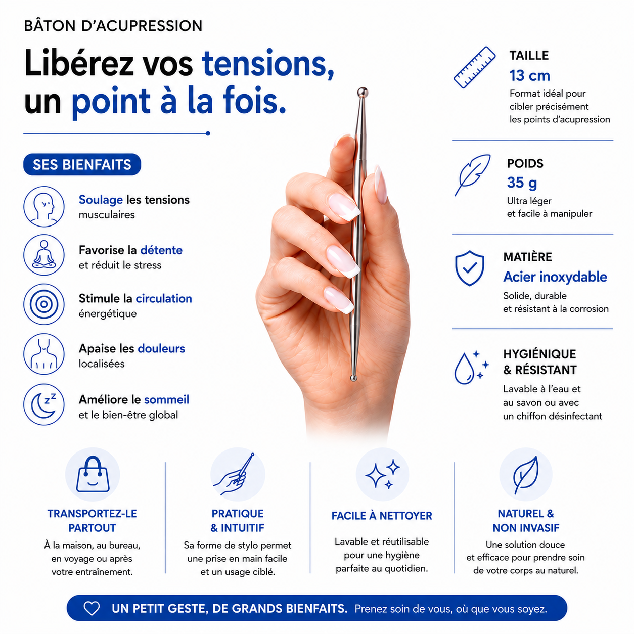 Bâton d'acupression